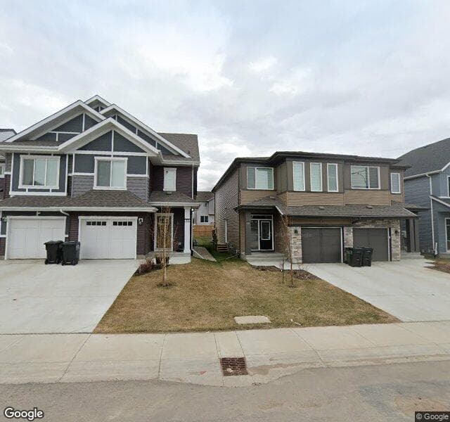 Street view of 3877 Chrustawka Place SW, Edmonton