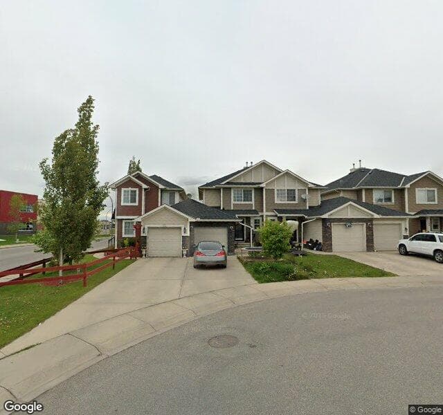 Street view of 211 Cranberry Green SE, Calgary