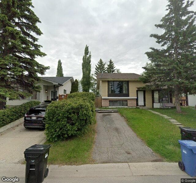 Street view of 306 Pineland Place NE, Calgary