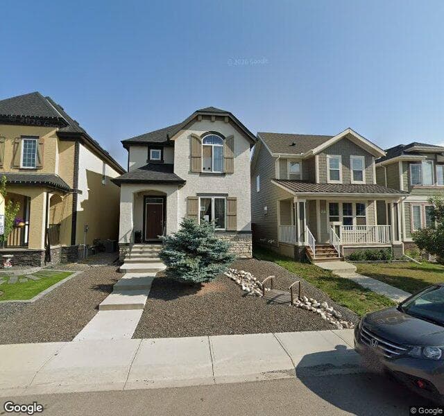 Street view of 214 Mahogany Heights SE, Calgary