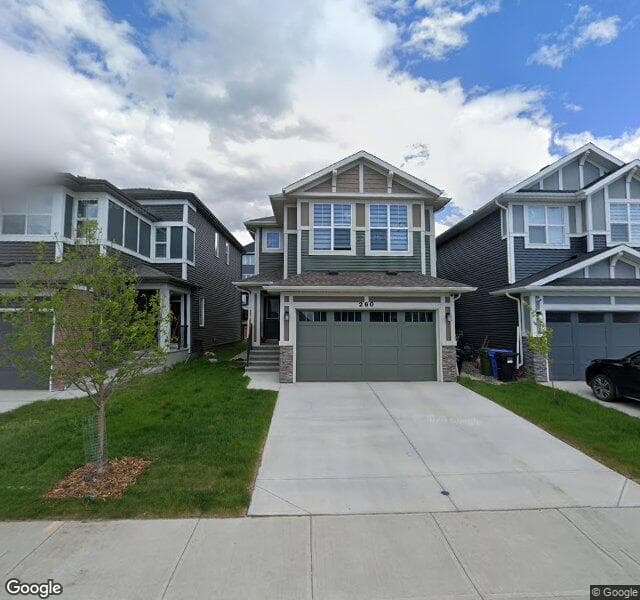 Street view of 260 Lucas Way NW, Calgary
