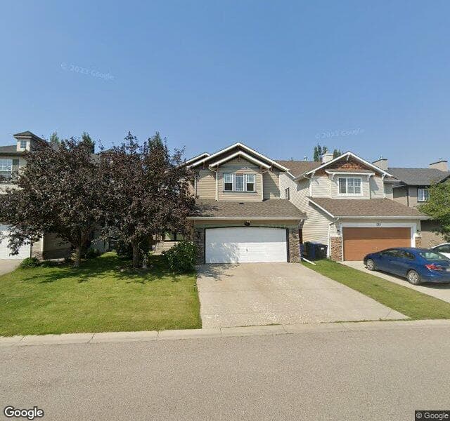 Street view of 311 Cougarstone Circle SW, Calgary