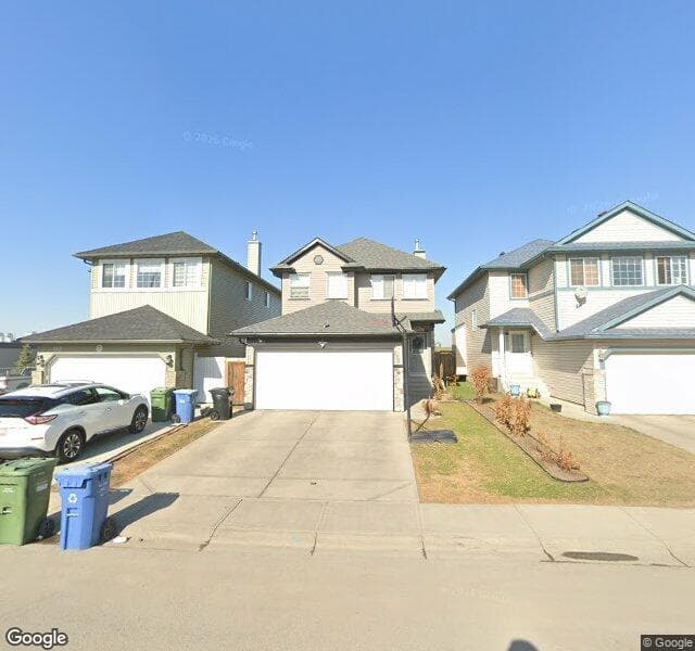 Street view of 136 Saddletree Close NE, Calgary