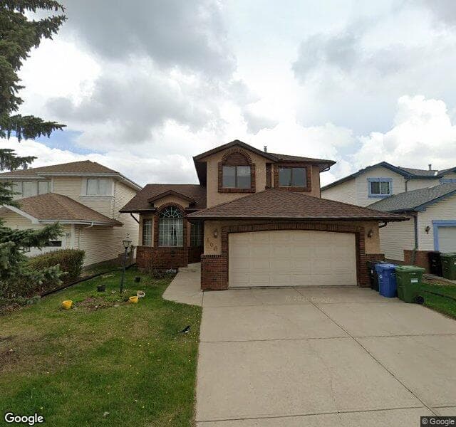 Street view of 100 Citadel Manor NW, Calgary
