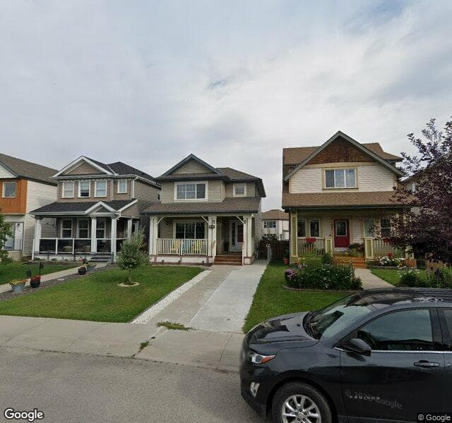 Street view of 228 Copperstone Gardens SE, Calgary