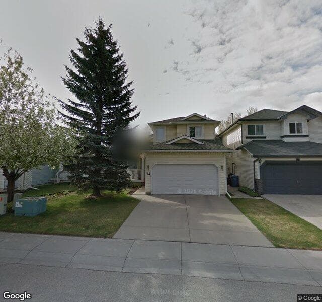 Street view of 74 Riverside Close SE, Calgary