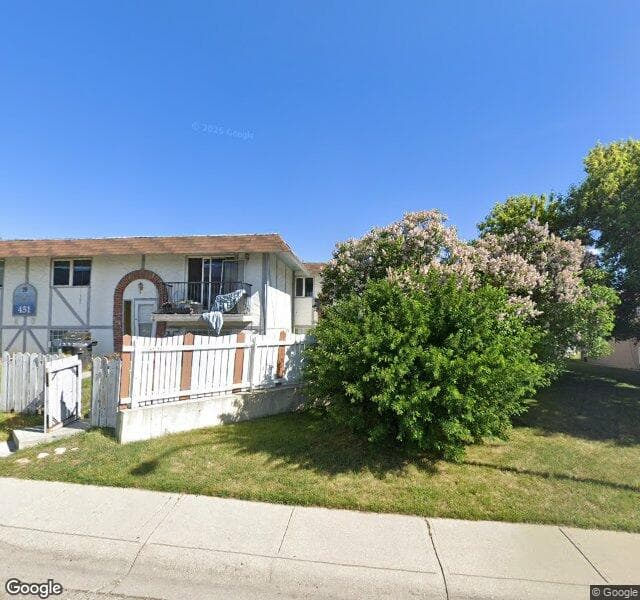 Street view of 8-451 Huntsville Crescent NW, Calgary