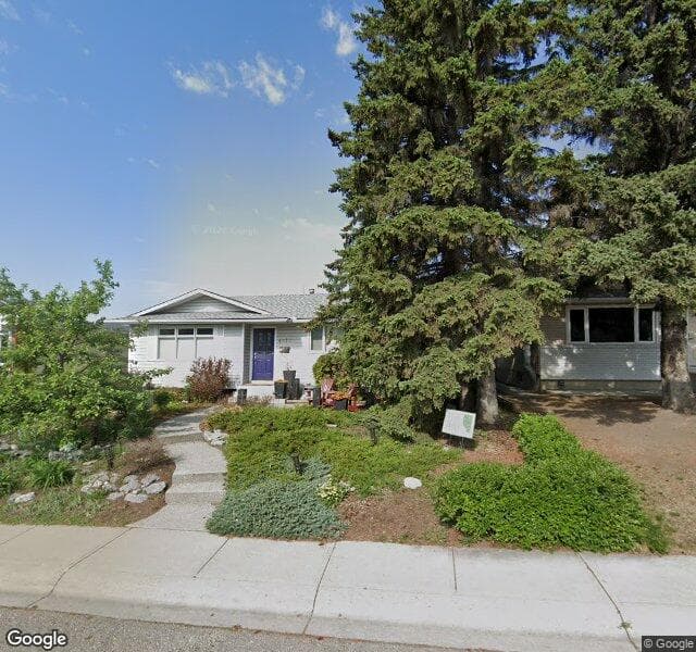 Street view of 4415 52 Street NW, Calgary