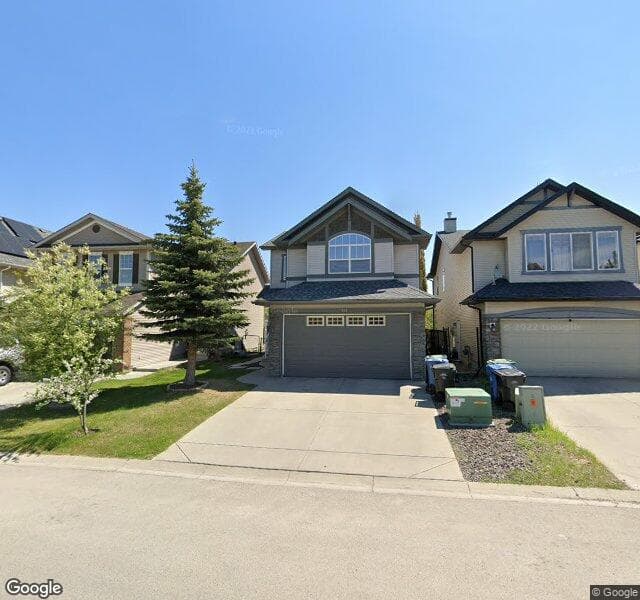 Street view of 131 Cougarstone Square SW, Calgary