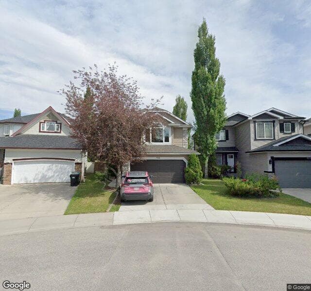 Street view of 124 Chaparral Crescent SE, Calgary