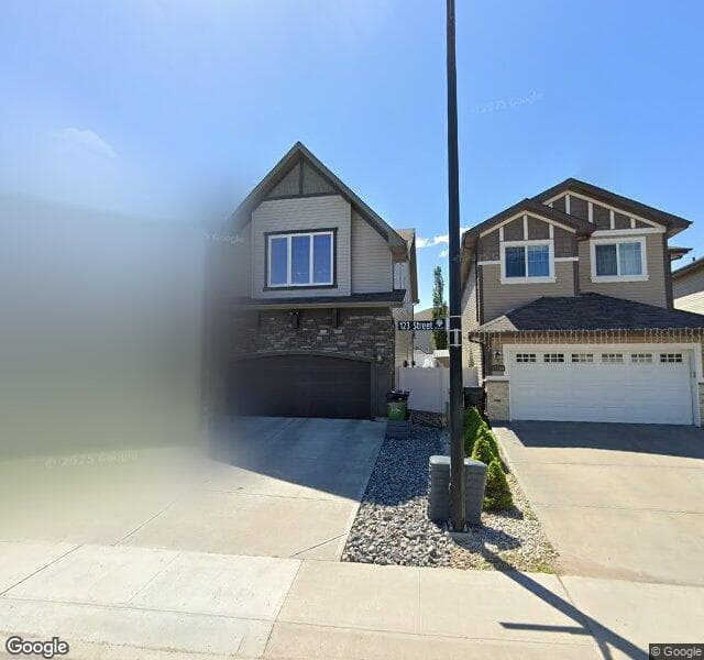 Street view of 17160 123 Street NW, Edmonton