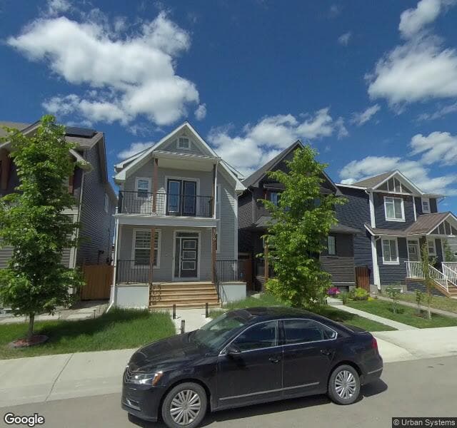 Street view of 129 Seton Villas SE, Calgary