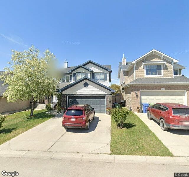 Street view of 41 Cougarstone Manor SW, Calgary