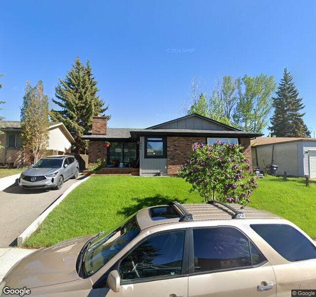 Street view of 344 Cedarpark Drive SW, Calgary