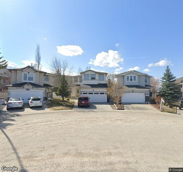 Street view of 374 Panamount Drive NW, Calgary