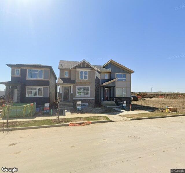 Street view of 21003 25 Avenue NW, Edmonton