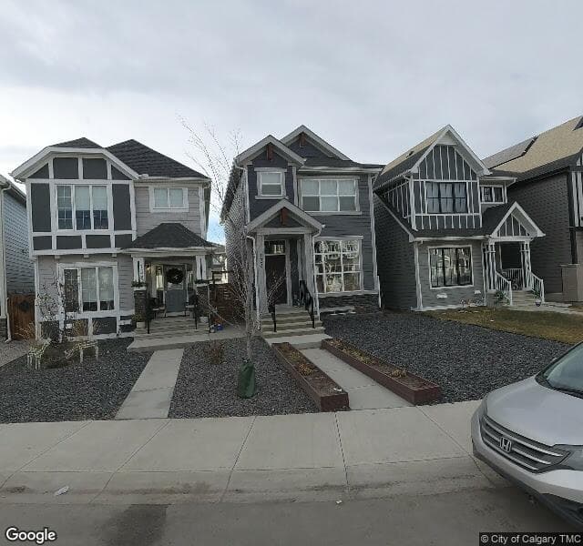 Street view of 134 Magnolia Square SE, Calgary