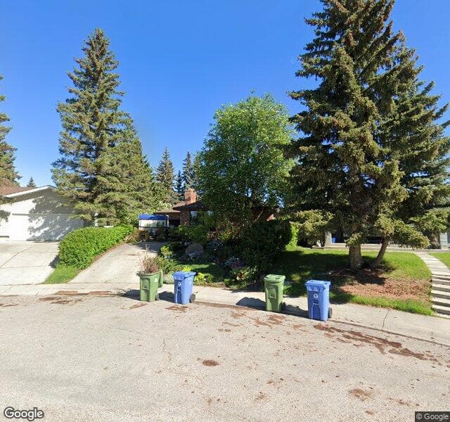Street view of 368 Cedarpark Drive SW, Calgary