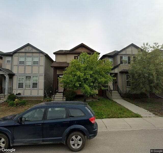 Street view of 2087 New Brighton Park SE, Calgary