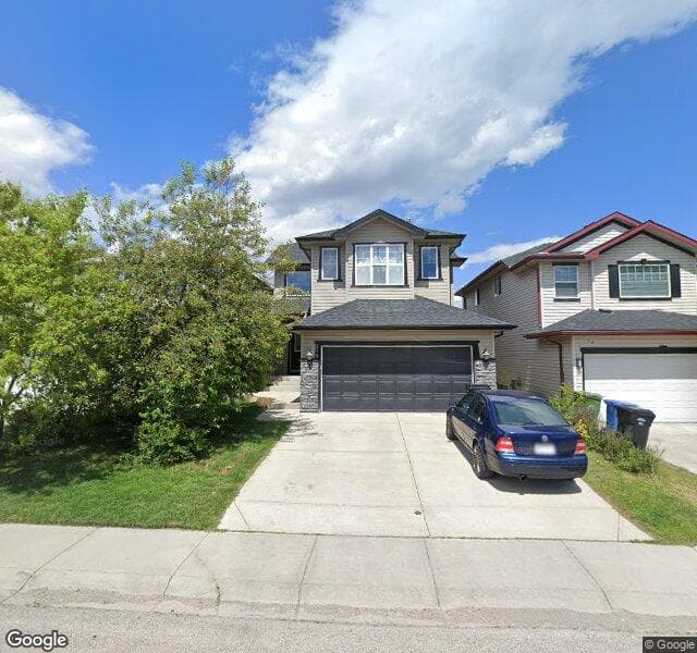 Street view of 215 Coville Close NE, Calgary