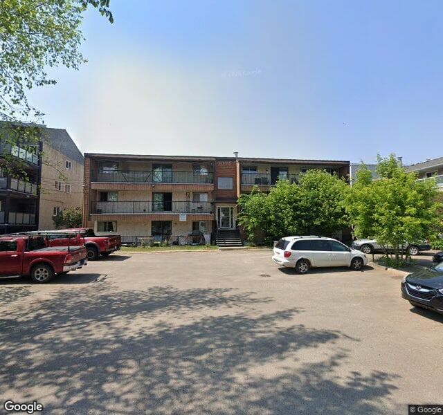 Street view of 9-10737 116 Street NW, Edmonton