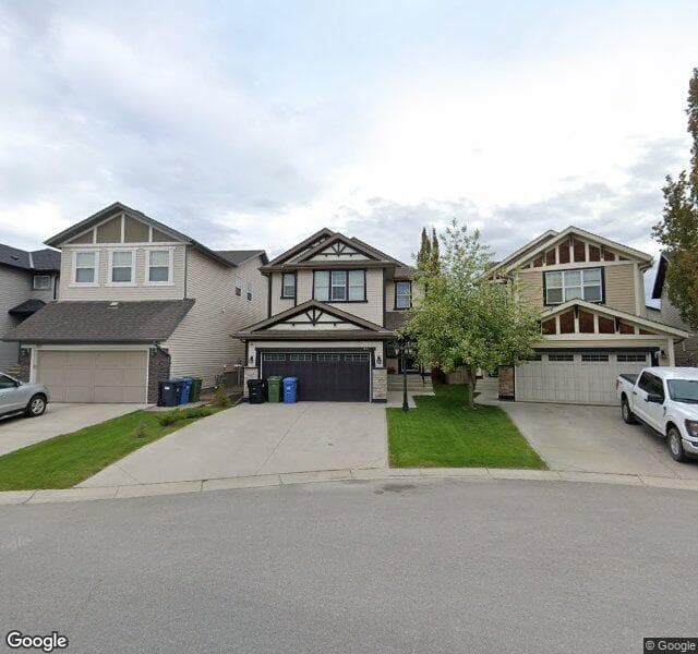 Street view of 163 Chaparral Valley Terrace SE, Calgary