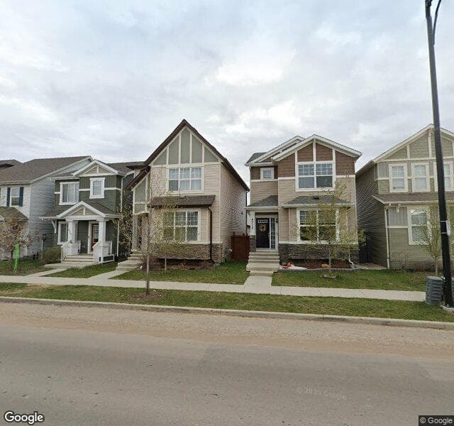 Street view of 4018 Chappelle Green SW, Edmonton