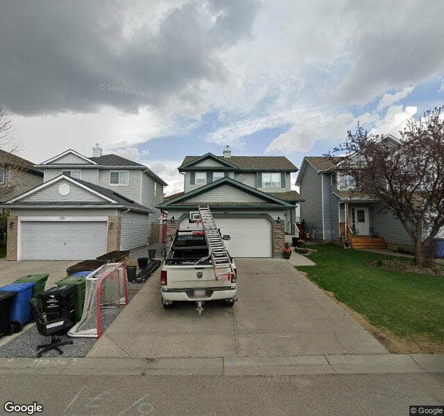 Street view of 295 Coventry Circle NE, Calgary