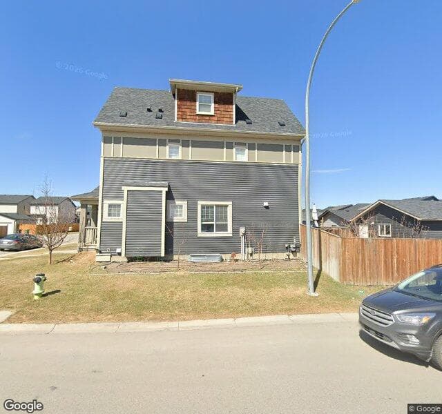 Street view of 110 Skyview Springs Rise NE, Calgary