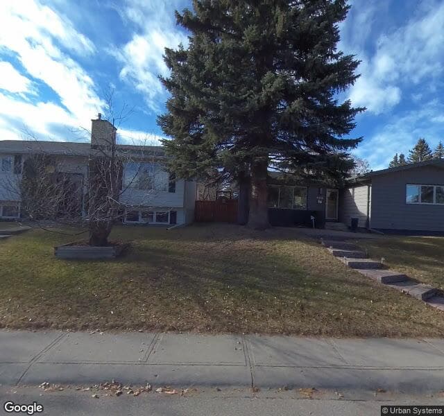 Street view of 4419 49 Street NW, Calgary