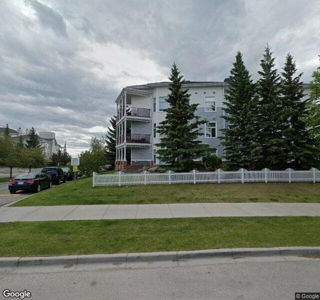 Street view of 409-8 Country Village Bay NE, Calgary
