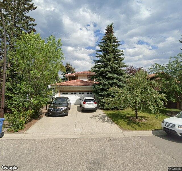 Street view of 632 Coach Grove Road SW, Calgary