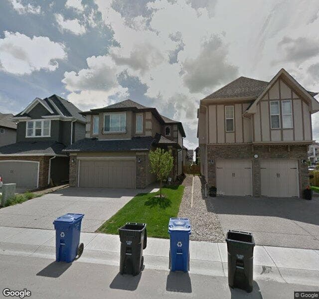 Street view of 199 Cranford Green SE, Calgary