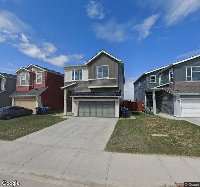 Street view of 432 Livingston View NE, Calgary
