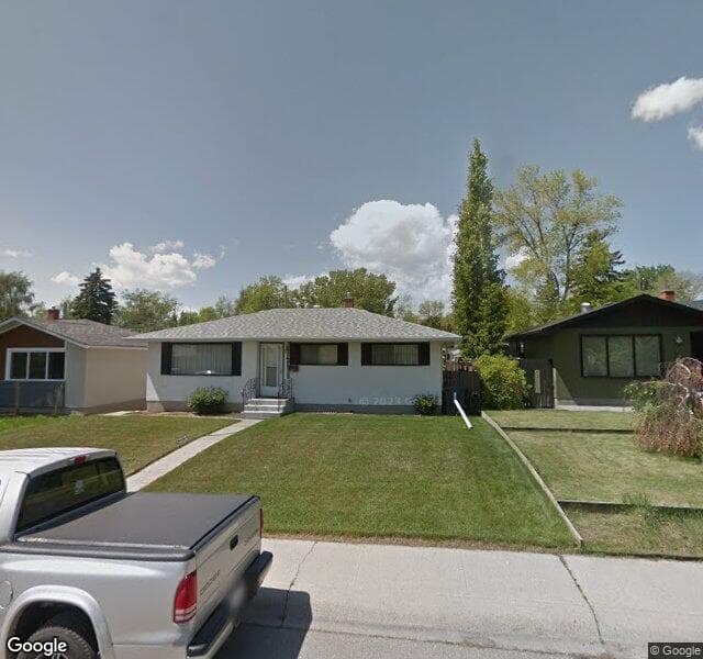 Street view of 7411 Fleetwood Drive SE, Calgary