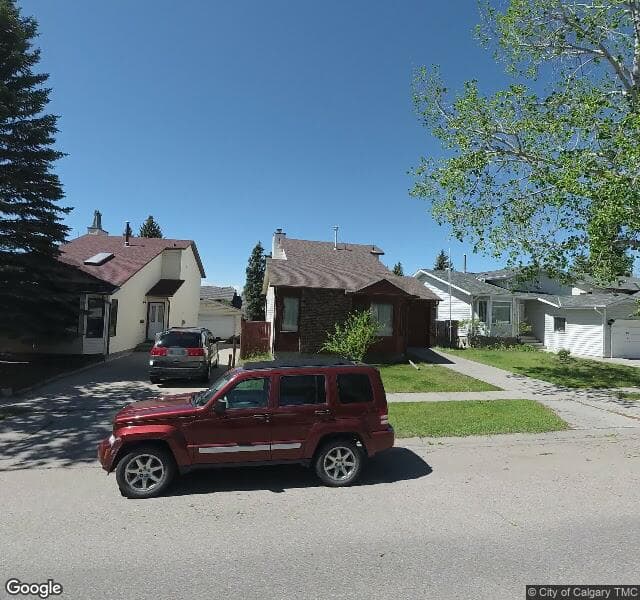 Street view of 215 Hawkwood Boulevard NW, Calgary