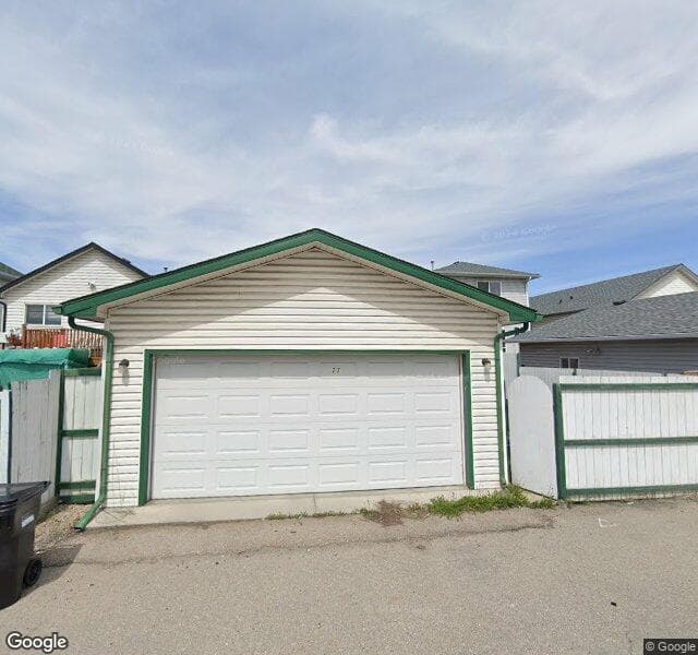Street view of 77 Erin Circle SE, Calgary