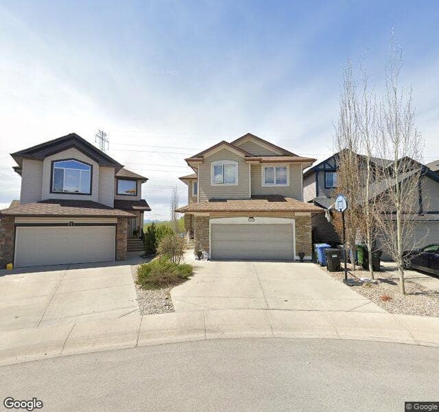 Street view of 213 Tuscany Reserve Rise NW, Calgary