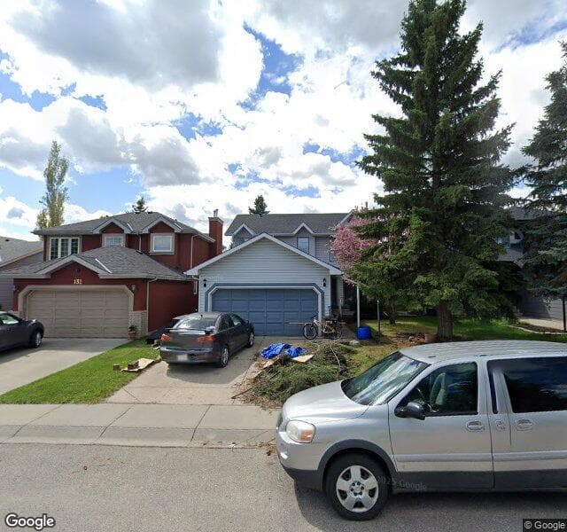 Street view of 128 Shawbrooke Close SW, Calgary