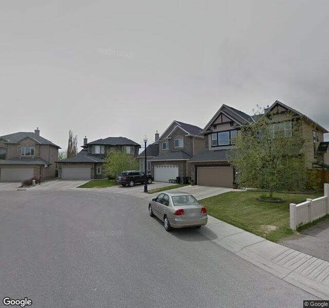 Street view of 144 Strathlea Place SW, Calgary