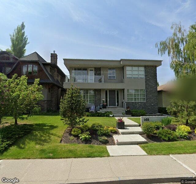 Street view of 1411 21 Street NW, Calgary