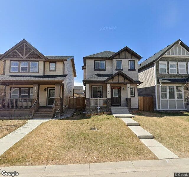 Street view of 218 Skyview Point Road NE, Calgary
