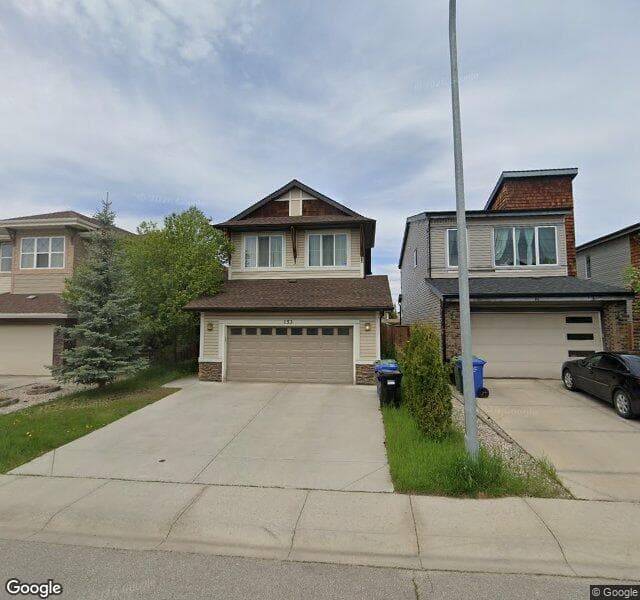 Street view of 153 Walden Square SE, Calgary
