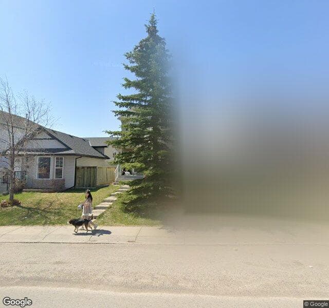 Street view of 91 Taravista Street NE, Calgary