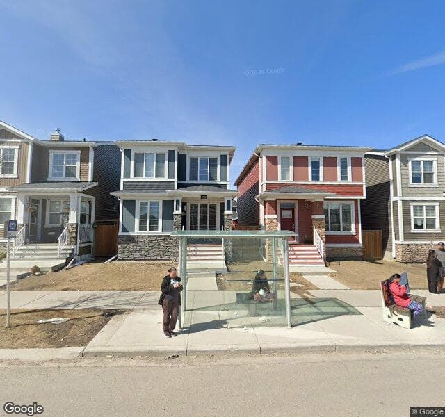 Street view of 123 Redstone Boulevard NE, Calgary