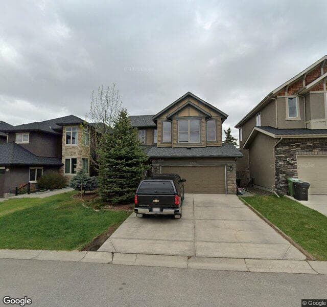 Street view of 142 Evergreen Mount SW, Calgary