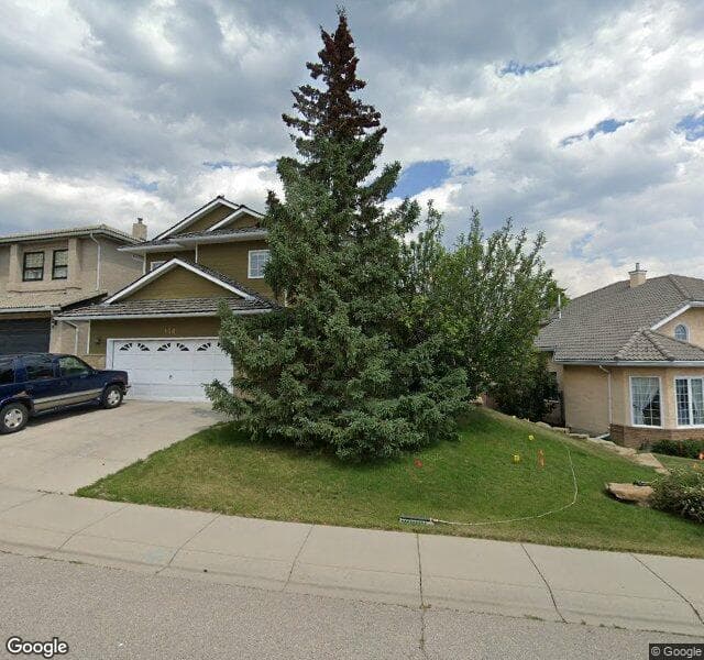 Street view of 114 Sienna Hills Drive SW, Calgary