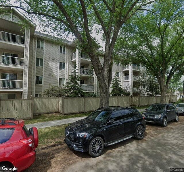 Street view of 410-11218 80 Street NW, Edmonton