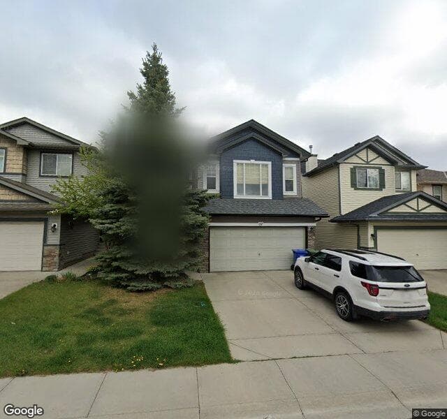 Street view of 32 Everglen Grove SW, Calgary