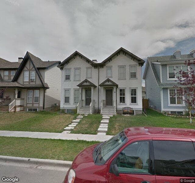 Street view of 34 Elgin Meadows Gardens SE, Calgary
